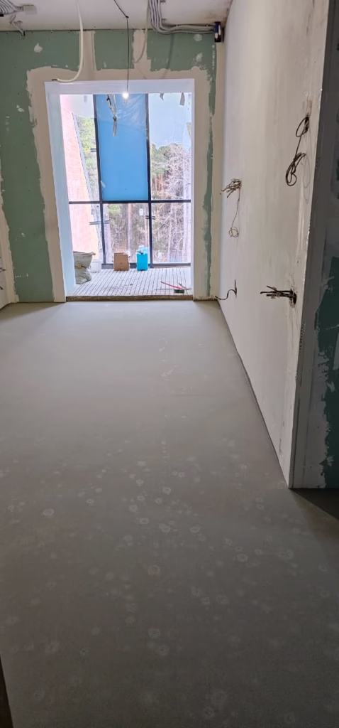 Финальный результат: гладкое основание под напольное покрытие