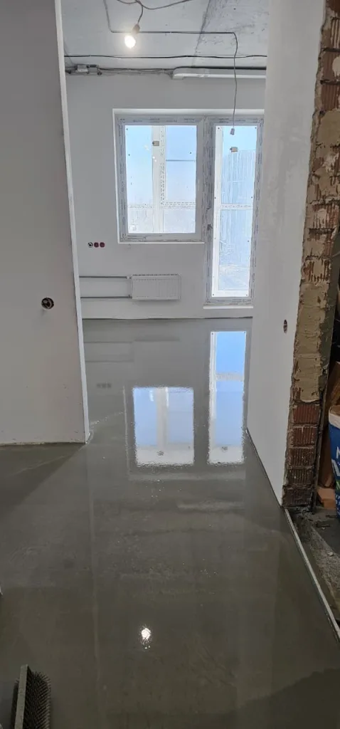 Финишное основание под замковый кварц-винил на объекте заказчика